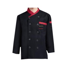 SKKI043 大量訂製長袖廚師制服 設計立領 胸前口袋 雙排釦廚師制服 西餐廳 酒店 廚師制服供應商 SKKI043 大量訂製長袖廚師制服 設計立領 胸前口袋 雙排釦廚師制服 西餐廳 酒店 廚師制服供應商